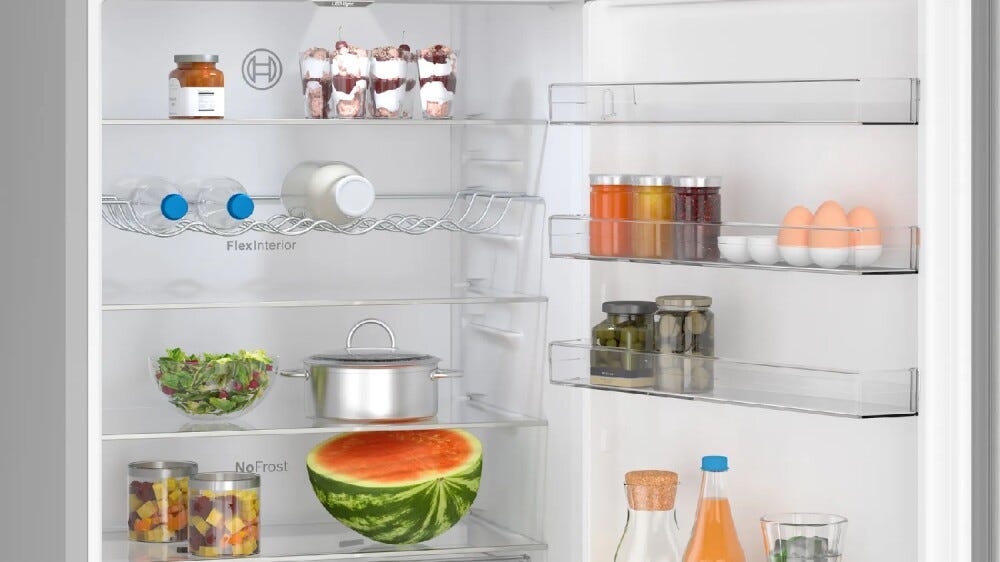 Bosch KGN497LDF Serie 4 Frigorifero con congelatore a libera installazione - cm. 70 h 203 - lt. 440 - inox