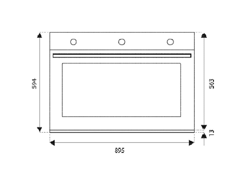 Bertazzoni F909PROEKX Professional Forno elettrico multifunzione cm. 90 - inox
