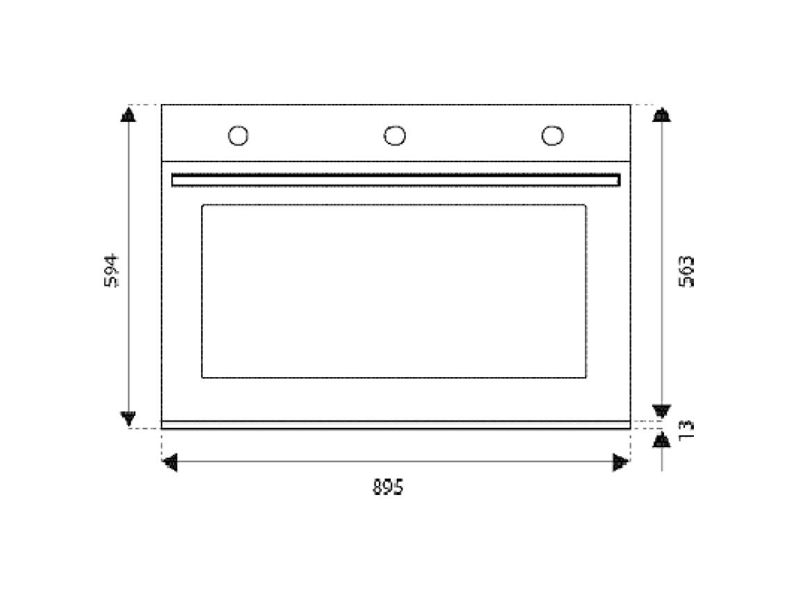 Bertazzoni F909PROEKX Professional Forno elettrico multifunzione cm. 90 - inox