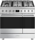 Smeg C92GMX2 Sinfonia Cucina da accosto cm. 90x60 - 5 fuochi a gas + 2 forni - inox antimpronta
