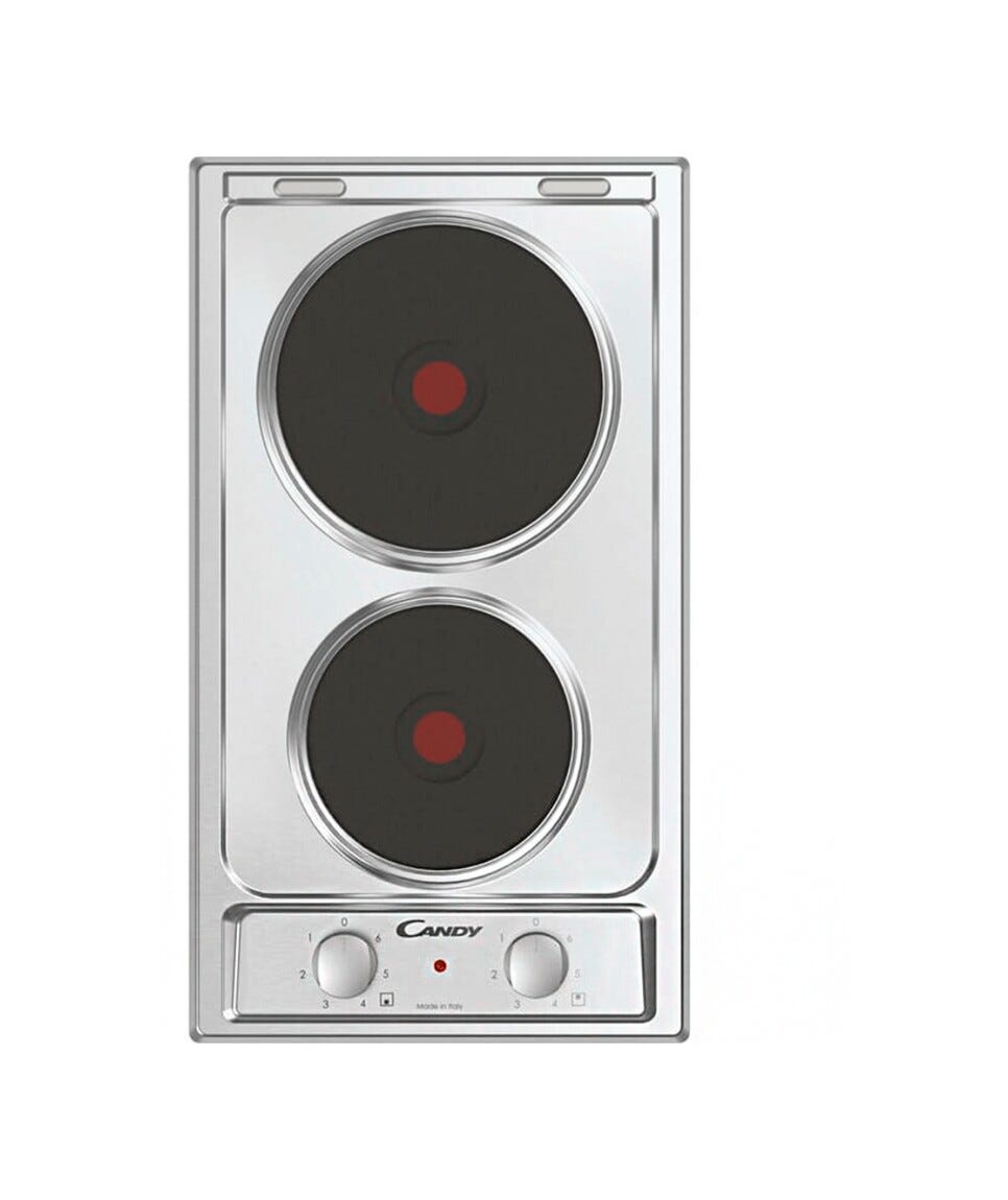 Candy CE32XK DOMINO Piano cottura elettrico cm. 29 - inox
