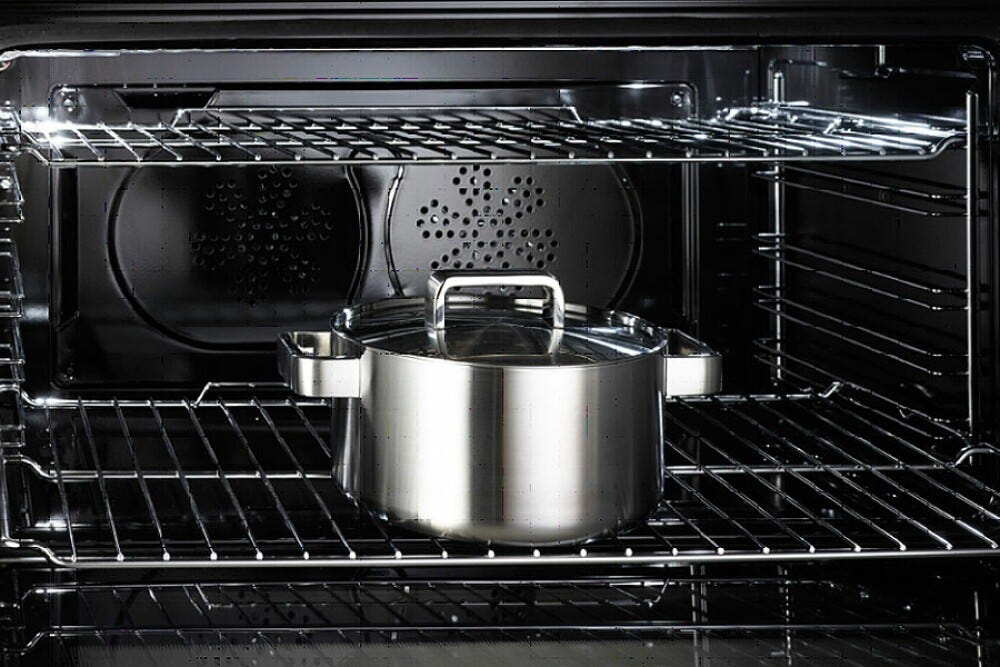 La Germania AMN965EVIT21 Cucina da accosto cm. 90 x 60 - vino 5 fuochi a gas + 1 forno elettrico ventilato