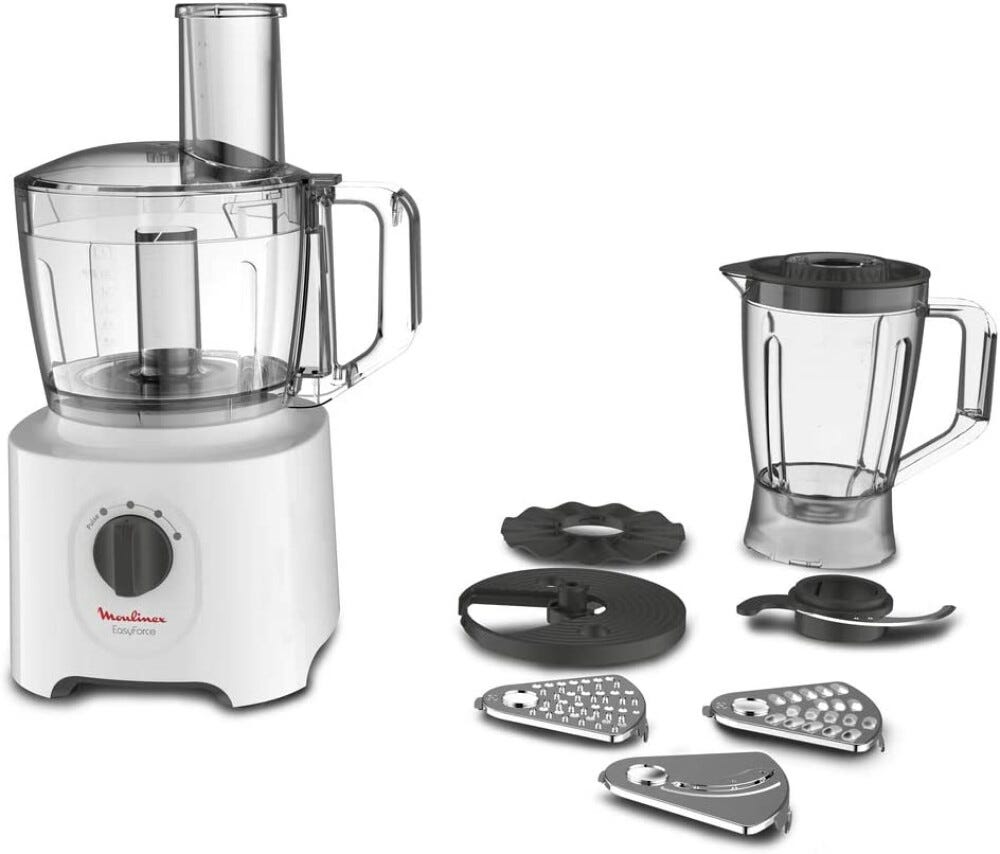 Moulinex FP246110 Robot da cucina multifunzione - 1,4 lt - bianco