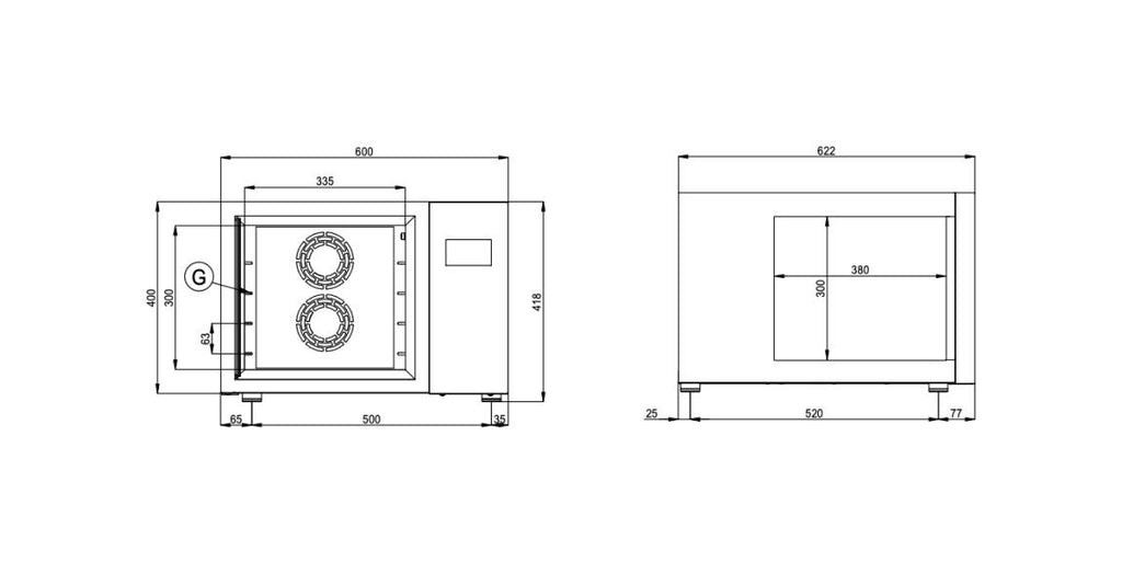 Coldline W30PRO Life Abbattitore di temperatura freestanding cm. 60 h. 42 - vetro nero/inox