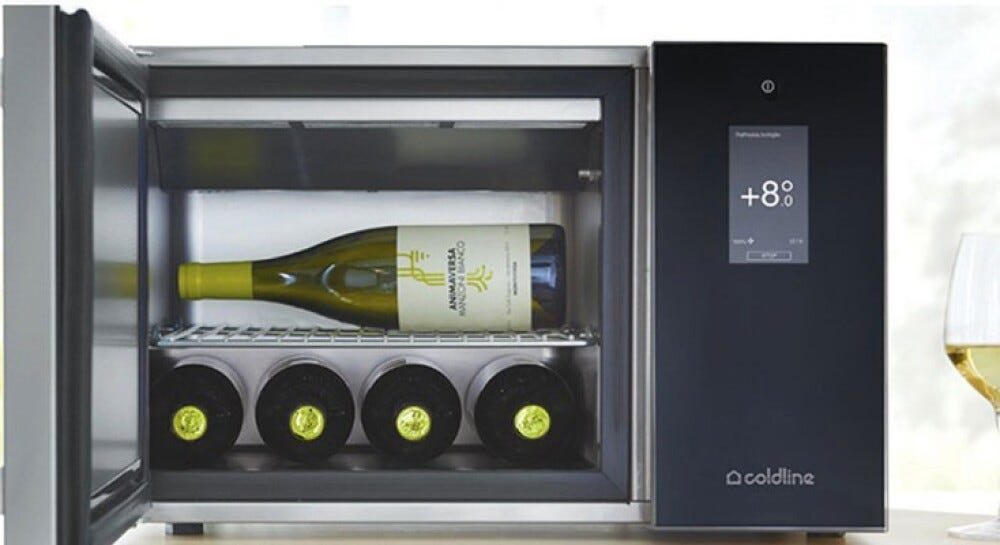 Coldline W30PRO Life Abbattitore di temperatura freestanding cm. 60 h. 42 - vetro nero/inox