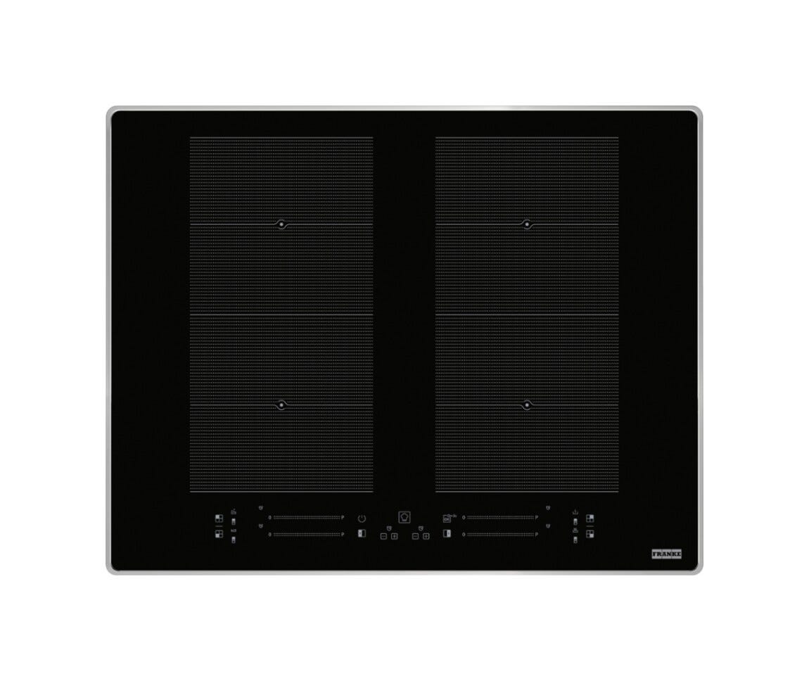 Franke FMA 654 I FP XS Maris Piano cottura a induzione cm. 66 - cristallo nero/cornice inox