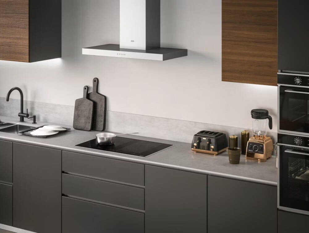 Franke FMA 654 I FP XS Maris Piano cottura a induzione cm. 66 - cristallo nero/cornice inox