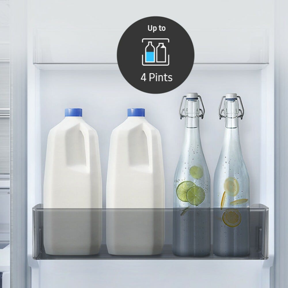 Samsung RB38T607BS9 EcoFlex Frigorifero con congelatore a libera installazione - cm. 60 h 203 - lt. 387 - metal inox