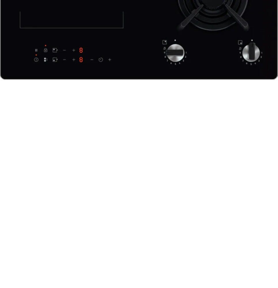 Electrolux KDI641723K Piano cottura misto cm. 60 - vetroceramica nero