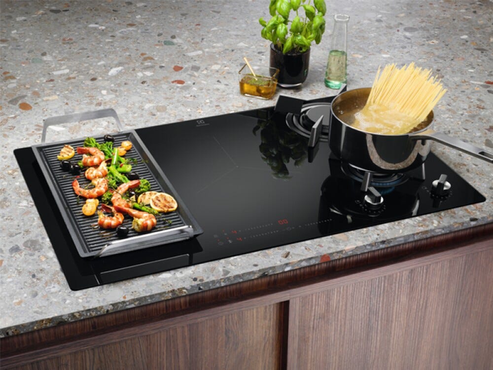 Electrolux KDI951723K Piano cottura misto cm. 90 - vetroceramica nero