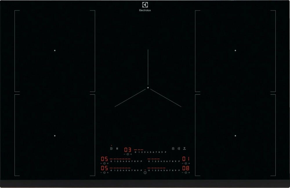 Electrolux KIV84550I Piano cottura a induzione cm. 80 - vetroceramica nero