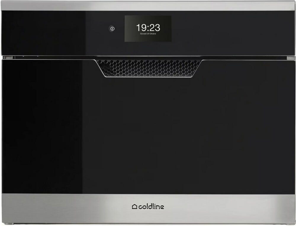 Coldline W45NX LIFE Abbattitore di temperatura da incasso cm. 60 h. 45 - vetro nero/inox