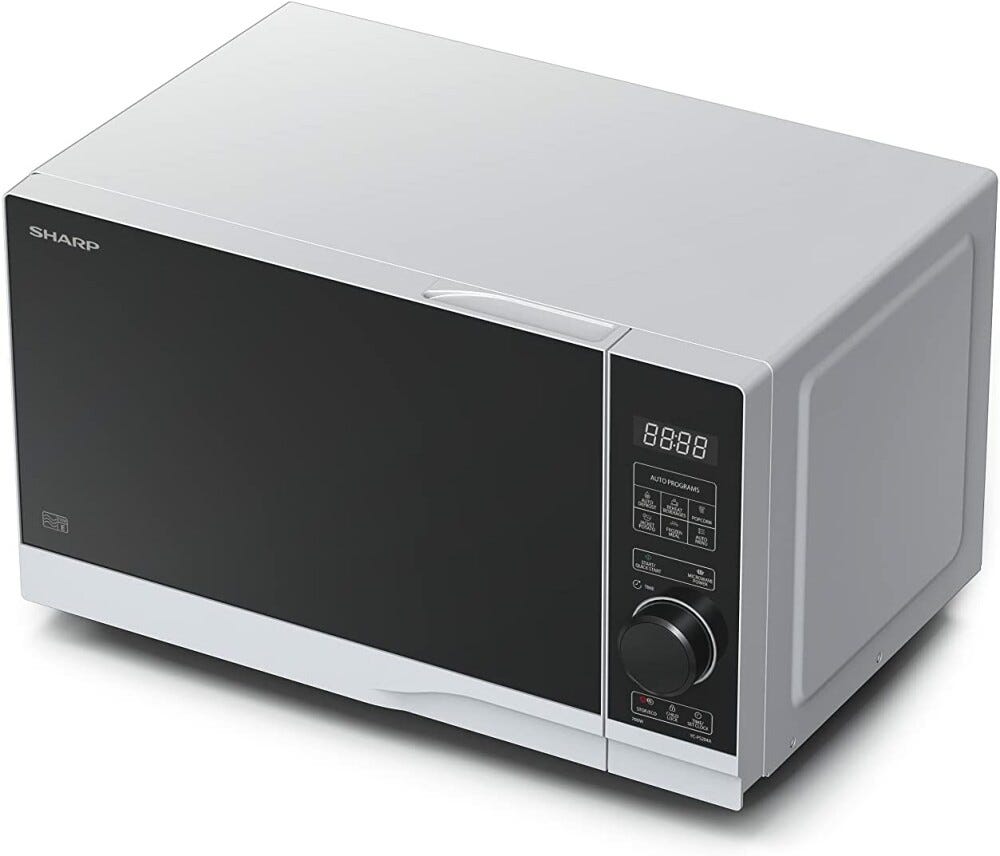 Sharp YCPS204AES Forno microonde cm. 46 - nero/argento