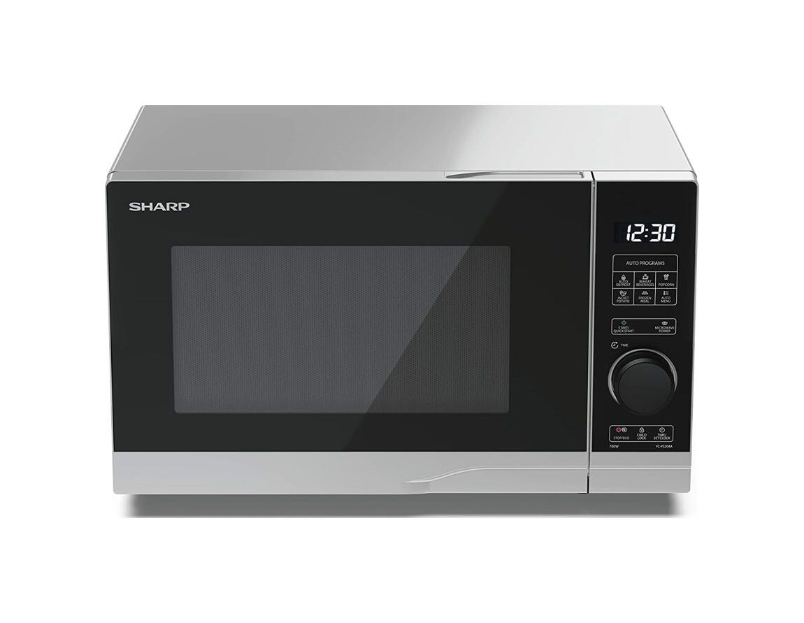 Sharp YCPS204AES Forno microonde cm. 46 - nero/argento