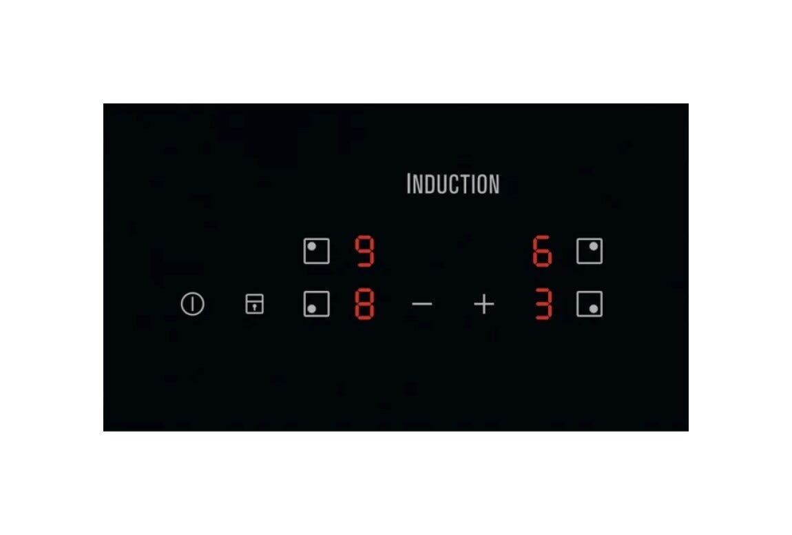Electrolux KIB60424CK 300 Piano cottura a induzione, 4 zone, SliderTouch, vetroceramica nero
