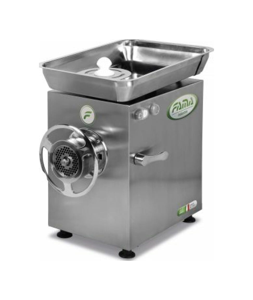 Fama FTI138RP Tritacarne trifase, gruppo inox, bocca Ø76 mm, 600 kg/h, ingranaggi a bagno d’olio