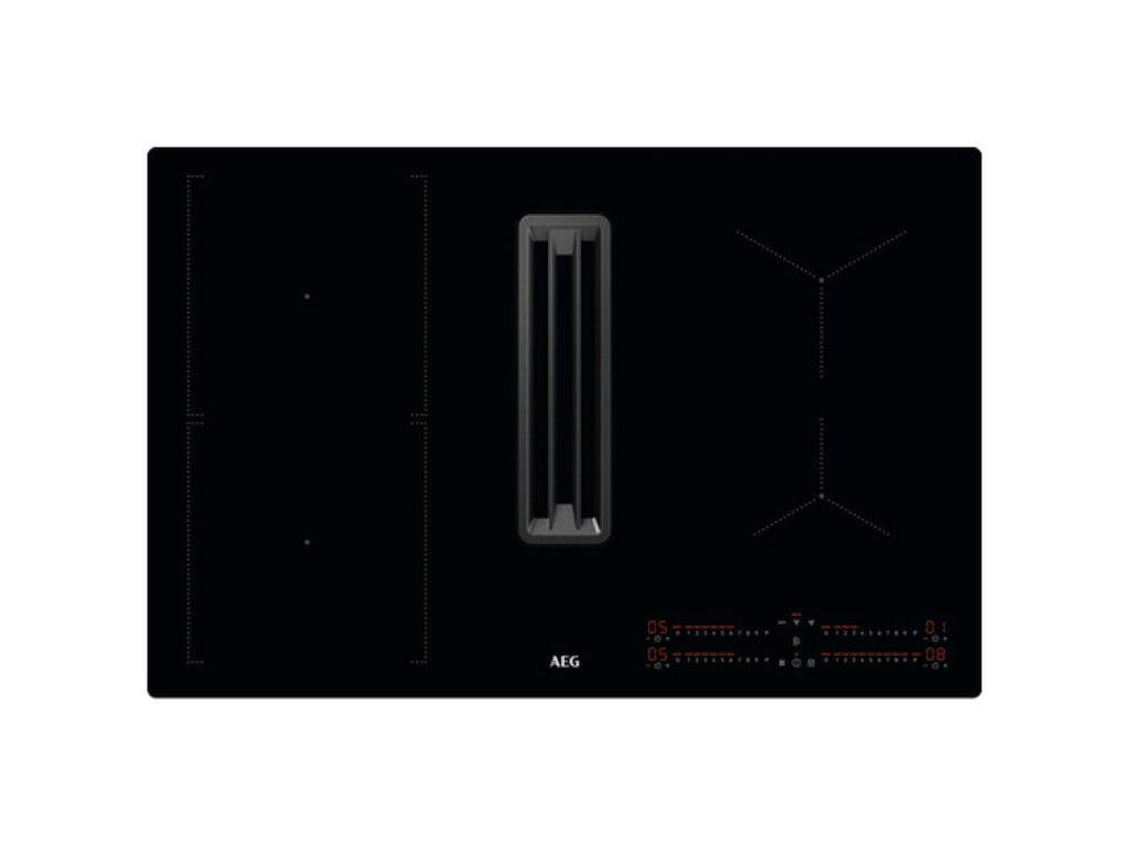 AEG CCE84543CB Piano cottura a induzione con cappa filtrante integrata cm. 80 - vetroceramica nero
