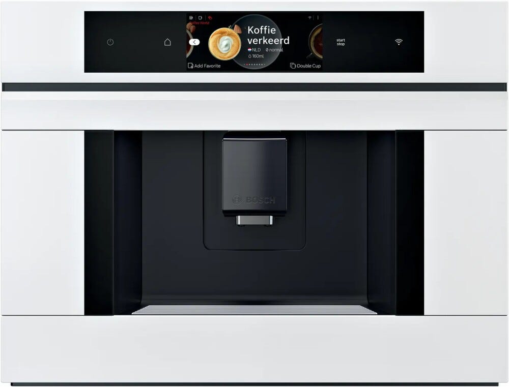 Bosch CTL7181W0 Serie 8 Macchina da caffè da incasso cm. 60 - bianco