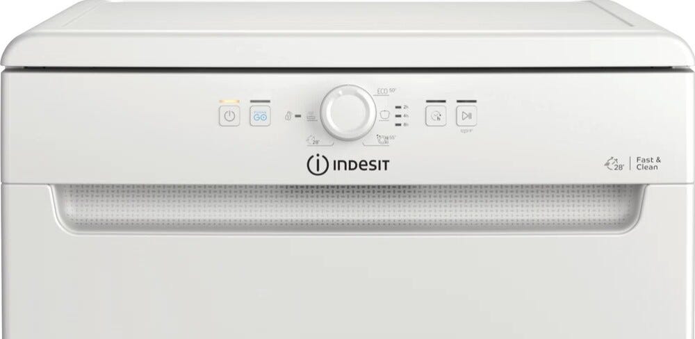 Indesit D2FHK26 Lavastoviglie a libera installazione cm. 60 - 14 coperti - bianco