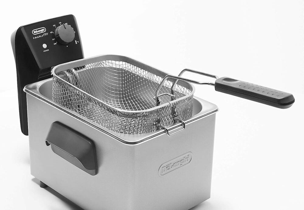 De Longhi F32110CZ Cool Zone Friggitrice elettrica - inox/nero