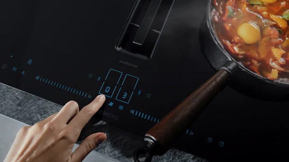 Siemens EU63KBEB5E IQ100 Piano cottura a induzione, 60 cm, zone cottura flessibili, vetroceramica nero