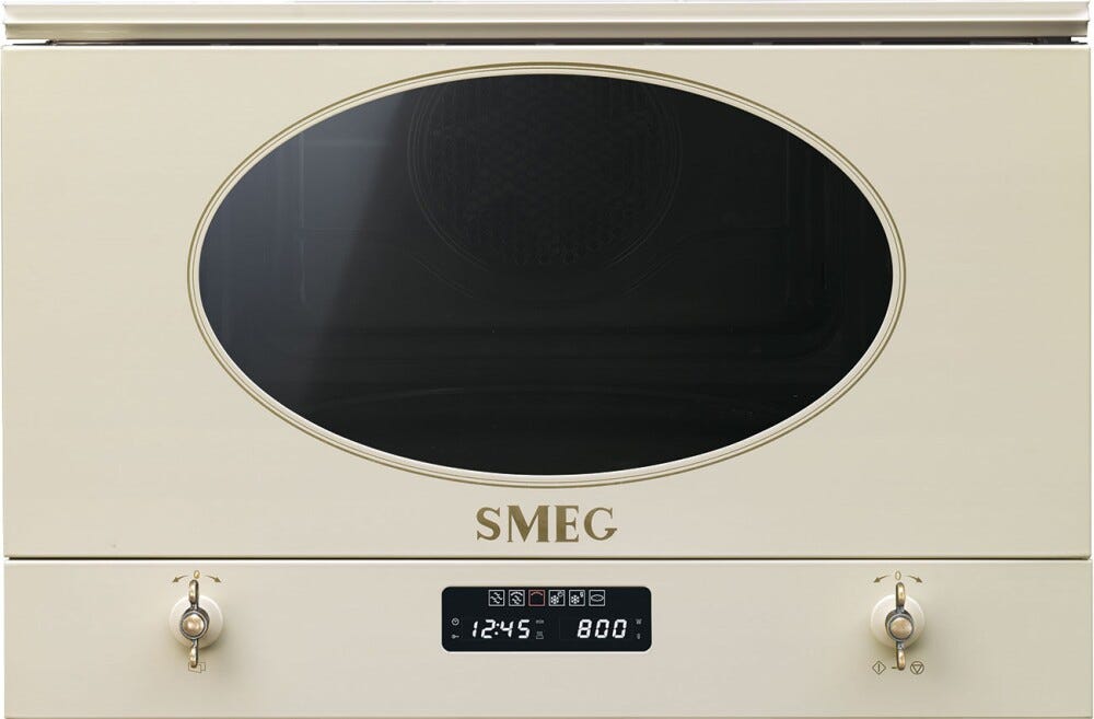Smeg MP822PO Coloniale Forno microonde da incasso cm. 60 h. 34 - panna