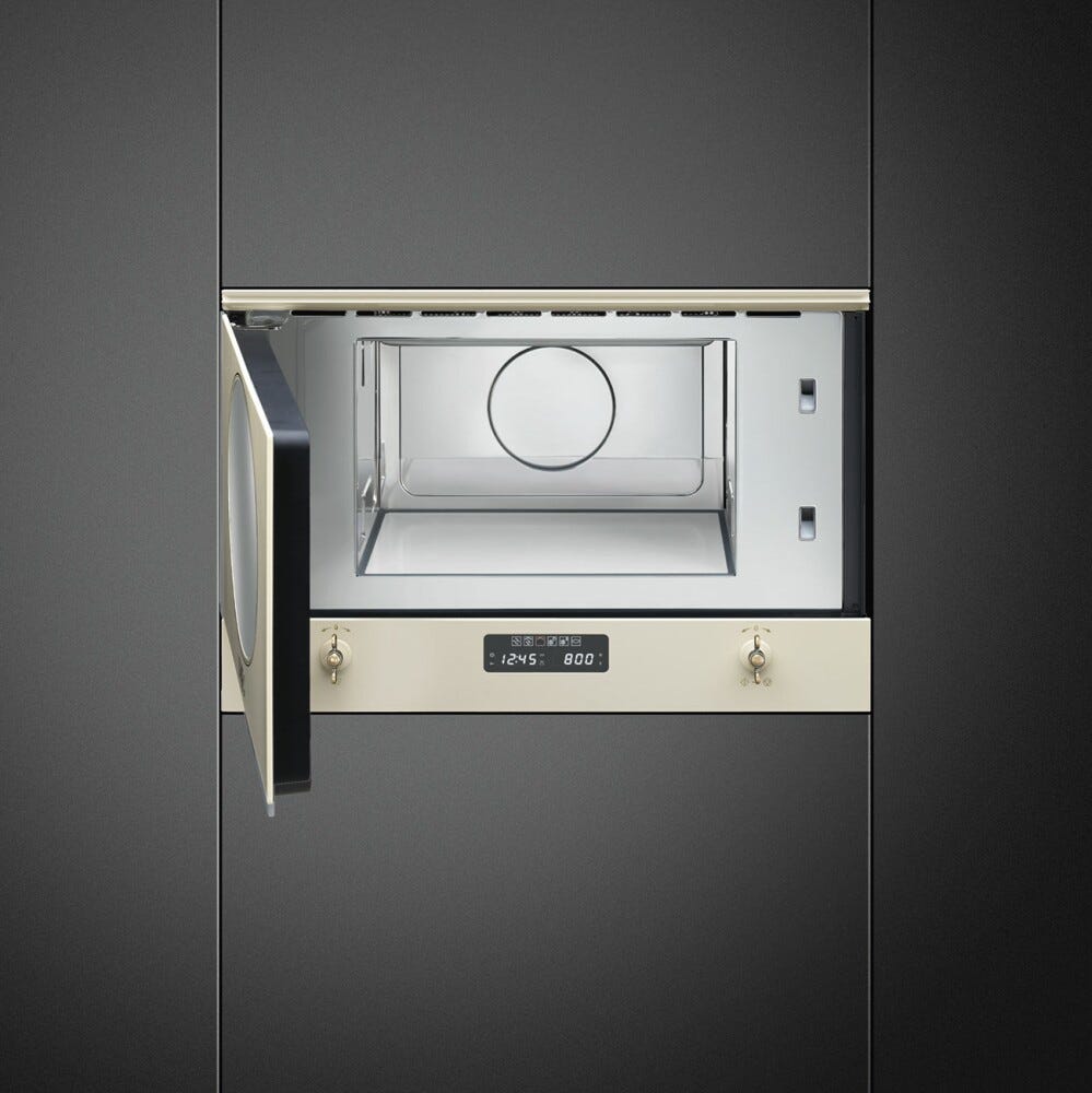 Smeg MP822PO Coloniale Forno microonde da incasso cm. 60 h. 34 - panna