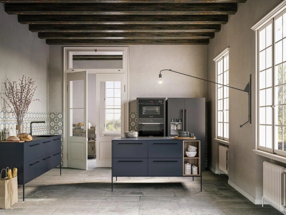 ILVE CSTARBK Professional Plus Colonna con forno combinato, abbattitore e confezionatrice sottovuoto - nero lucido