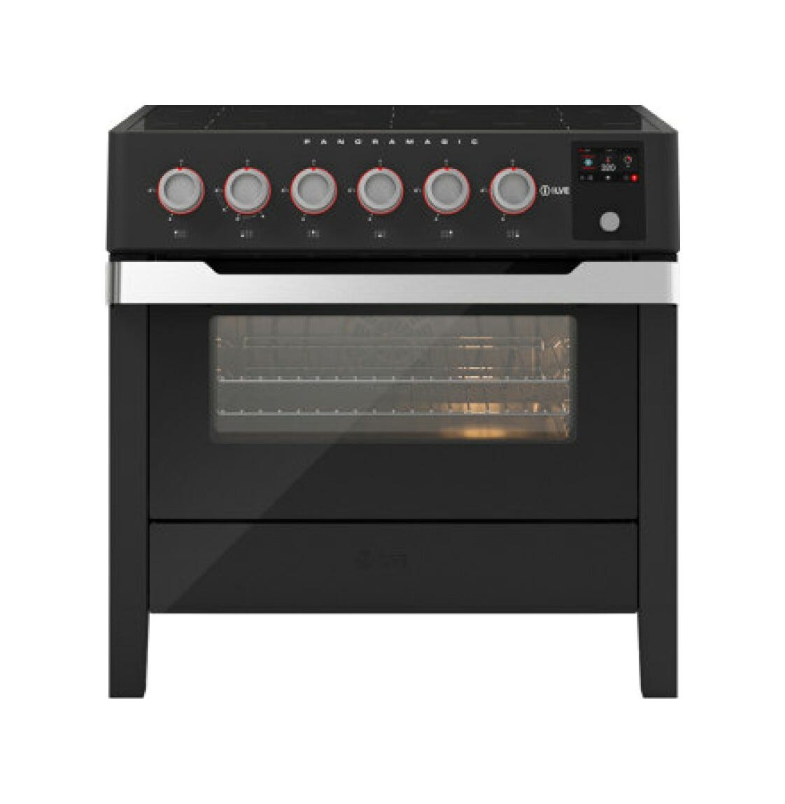 ILVE PM09-MK Panoramagic Cucina da accosto cm 90 con piano a induzione - nero opaco