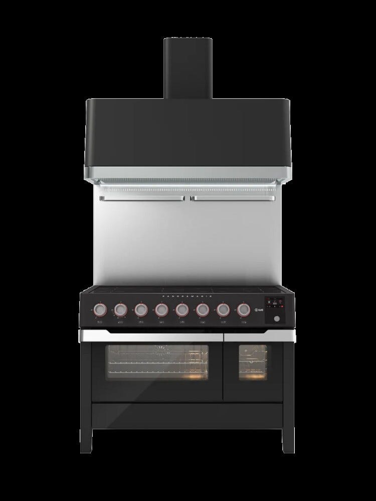 ILVE PM12-MK Panoramagic Cucina da accosto cm 120 con piano a induzione - nero opaco