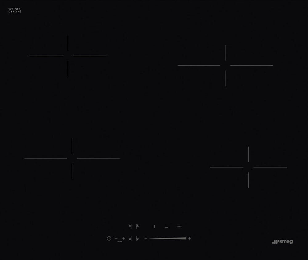 Smeg SE464TD Universale Piano cottura a induzione cm. 60 - vetroceramica nero