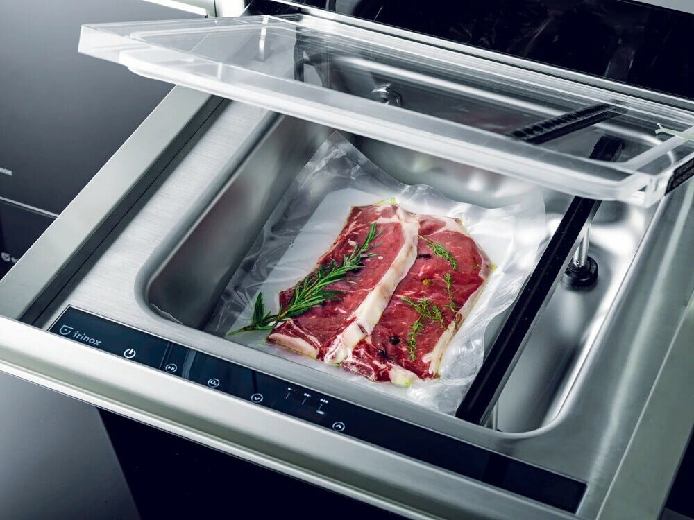 Irinox Zero 45 Cassetto per sottovuoto a campana cm. 60 h. 45 - inox - maniglia anodizzata