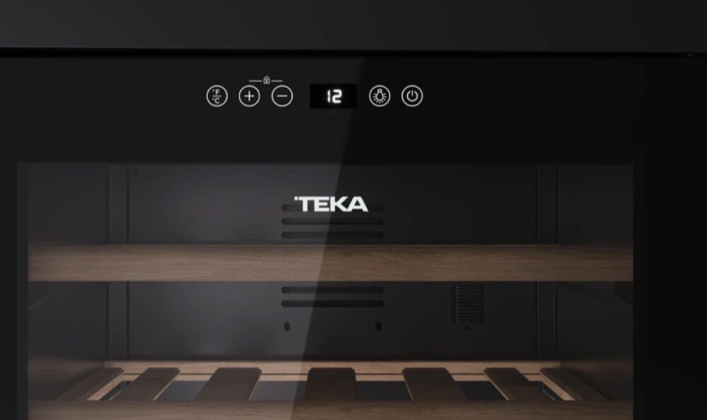 Teka RVF 10051 GBK Cantina vino cm. 48 - 51 bottiglie - nero