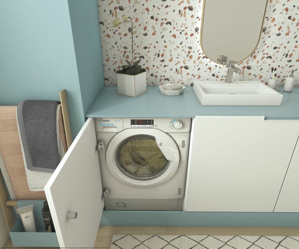 Candy CBW 27D1E-S Smart Lavatrice da incasso cm. 60 - capacità 7 kg - bianco