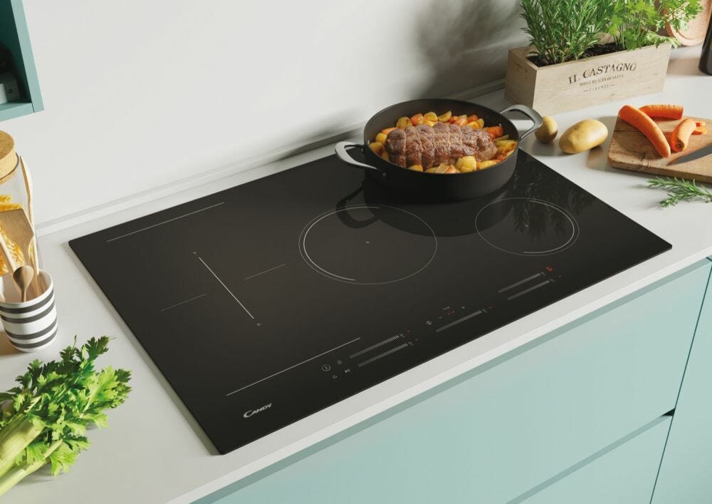 Candy CIES55MCTT/1 Comfort Piano cottura a induzione cm. 77 - vetroceramica nero