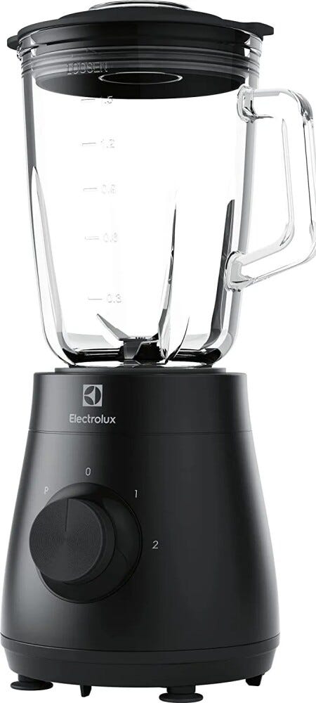 Electrolux E3TB1-4GG Frullatore singolo con bicchiere in vetro - grigio