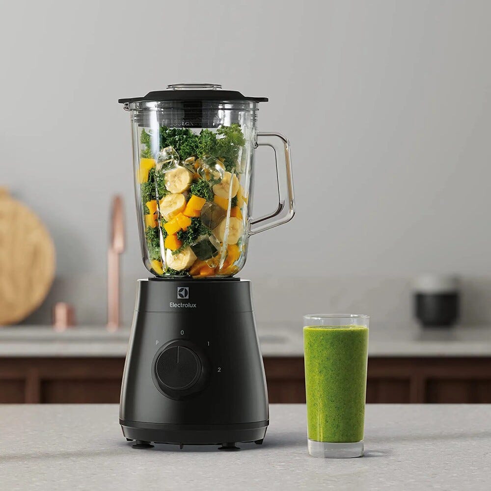 Electrolux E3TB1-4GG Frullatore singolo con bicchiere in vetro - grigio