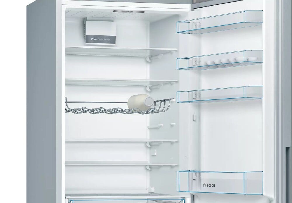 Bosch KGV58VLEAS Serie 4 Frigorifero con congelatore a libera installazione cm. 70 h 191 - lt. 503 - inox