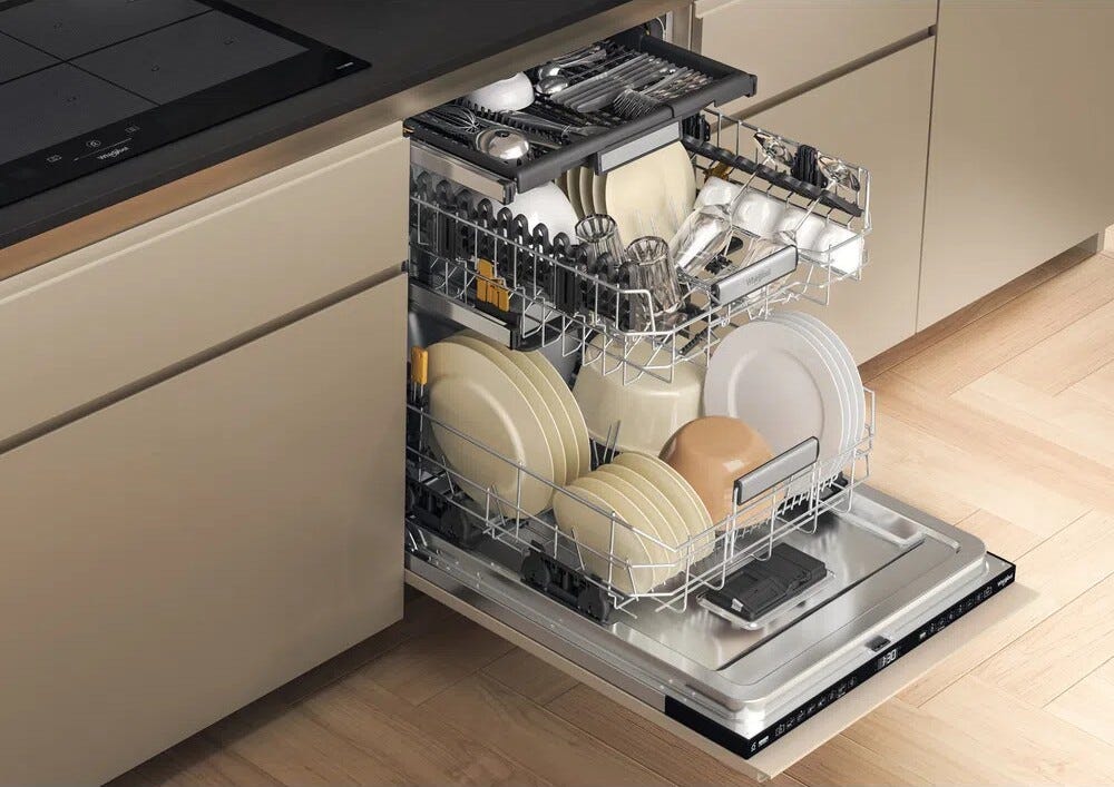 Whirlpool W7I HF60 TUS Lavastoviglie integrata totale cm. 60 - 15 coperti