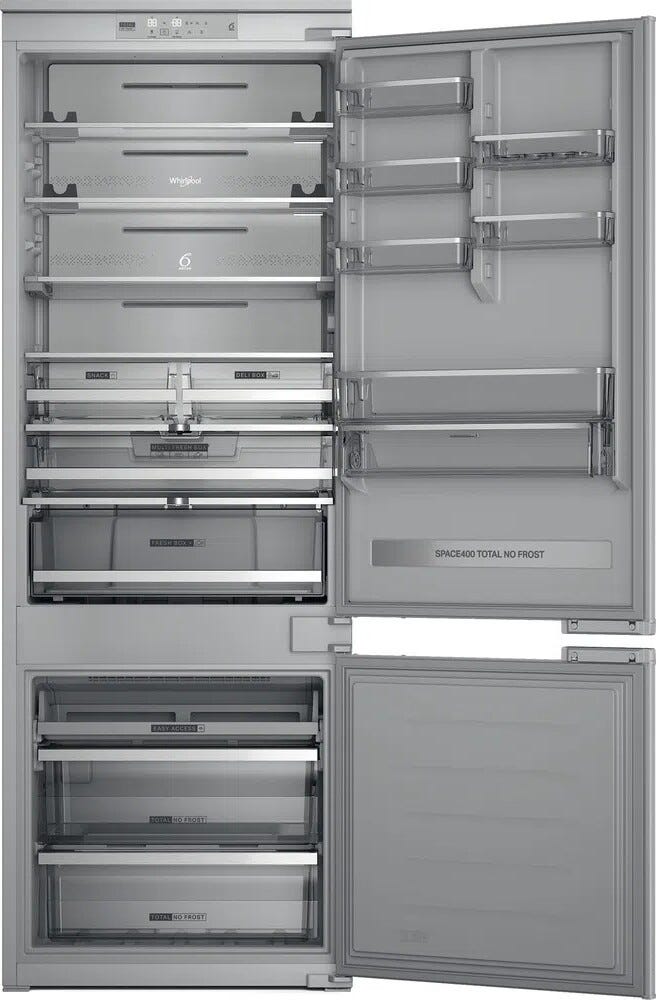 Whirlpool WH SP70 T262 P Frigorifero con congelatore da incasso cm. 69 h 194 - lt. 394