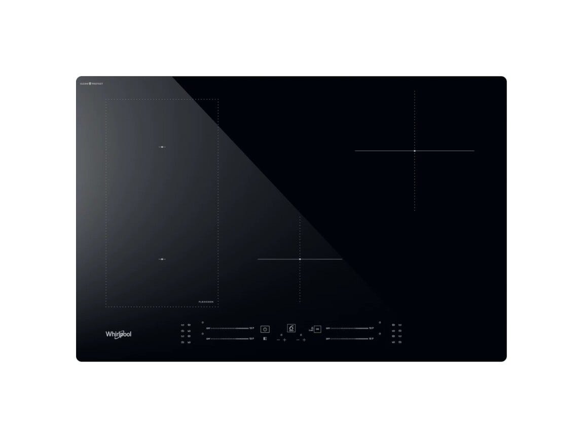 Whirlpool WL S6277 CPNE Piano cottura a induzione cm. 77 - vetroceramica nero