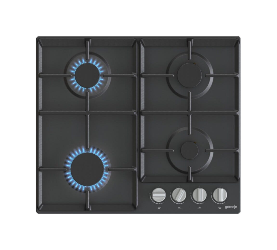 Gorenje G641EXB Piano cottura a gas cm. 60 - nero