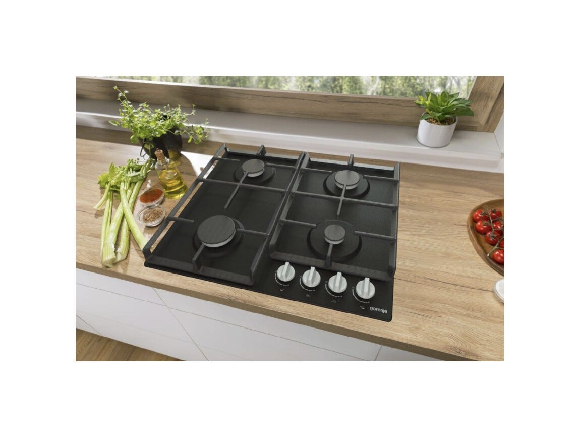 Gorenje G641EXB Piano cottura a gas cm. 60 - nero