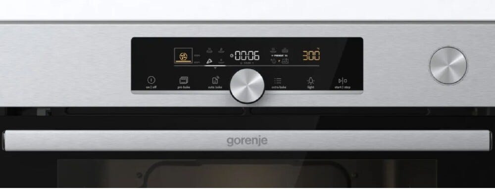 Gorenje BPSAX6747A08BG Forno elettrico pirolitico cm. 60 - inox/nero