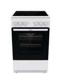 Gorenje GEC5A41WG Cucina da accosto cm. 50 - 4 zone elettriche - 1 forno elettrico - bianco/nero