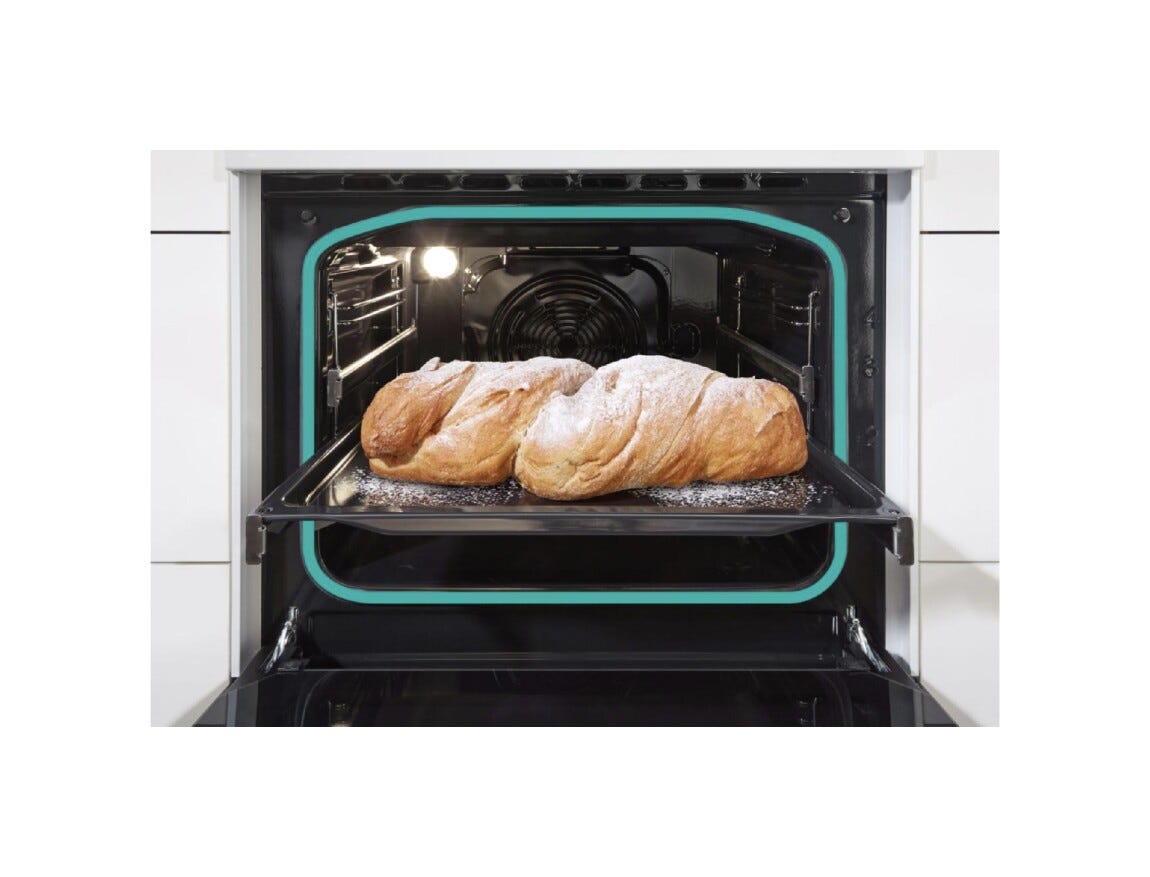 Gorenje GEC5A41WG Cucina da accosto cm. 50 - 4 zone elettriche - 1 forno elettrico - bianco/nero
