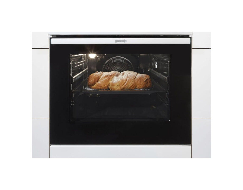 Gorenje GEC5A41WG Cucina da accosto cm. 50 - 4 zone elettriche - 1 forno elettrico - bianco/nero