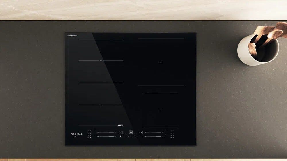 Whirlpool WF S5060 CPBF Piano cottura a induzione cm. 59 - vetroceramica nero