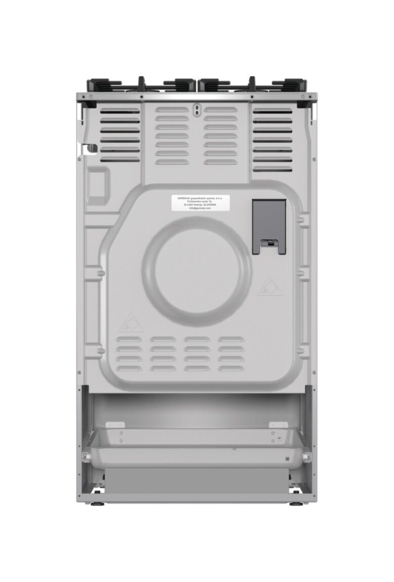 Gorenje GK5C65XV Cucina da accosto cm. 50 - 4 zone a gas - 1 forno elettrico - bianco/nero