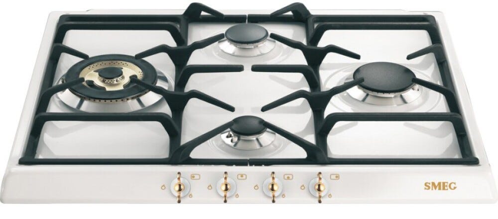 Smeg SPR864BGH Coloniale Piano cottura a gas cm. 60 - bianco